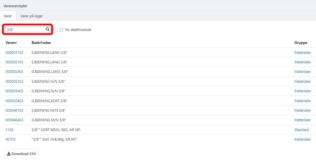 Søgning med speicaltegn i Xena