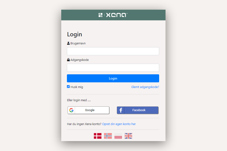 Login til Xena