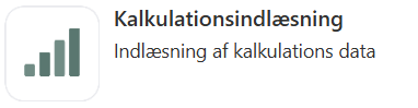 Kalkulasjonsinnlesing appen i Xena