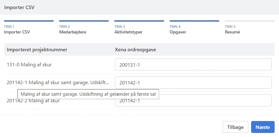 Forbedringer til Import i Omkostningsregistrering