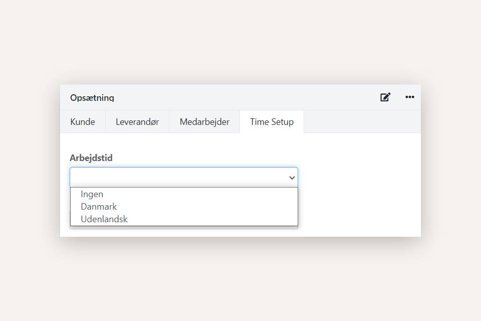 Valg af arbejdstid på medarbejdere i Xena