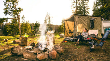 Shipping camping eqquipment